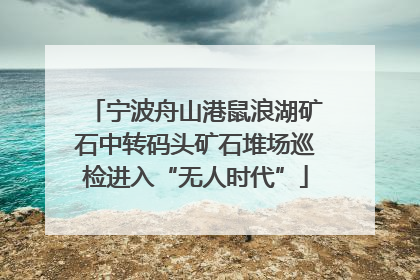 宁波舟山港鼠浪湖矿石中转码头矿石堆场巡检进入“无人时代”