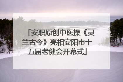 安职原创中医操《灵兰古今》亮相安阳市十五届老健会开幕式