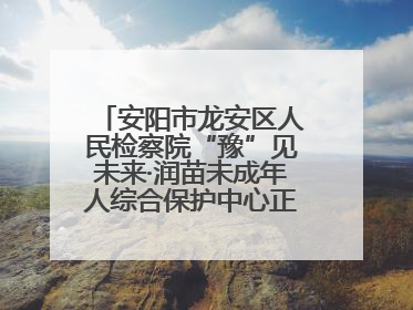 安阳市龙安区人民检察院“豫”见未来·润苗未成年人综合保护中心正式揭牌