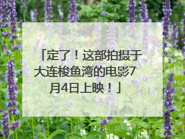 定了！这部拍摄于大连梭鱼湾的电影7月4日上映！