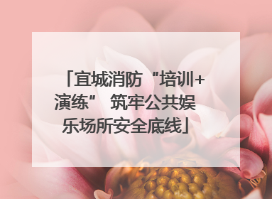 宜城消防“培训+演练” 筑牢公共娱乐场所安全底线