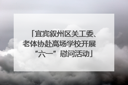 宜宾叙州区关工委、老体协赴高场学校开展“六一”慰问活动