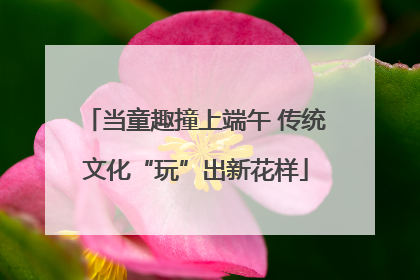 当童趣撞上端午 传统文化“玩”出新花样