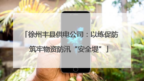 徐州丰县供电公司：以练促防 筑牢物资防汛“安全堤”