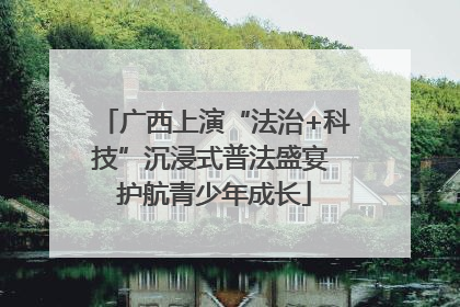 广西上演“法治+科技”沉浸式普法盛宴 护航青少年成长