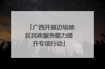 广西开展边境地区民政服务能力提升专项行动