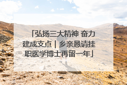 弘扬三大精神 奋力建成支点｜乡亲恳请挂职医学博士再留一年