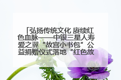 弘扬传统文化 赓续红色血脉——中银三星人寿爱之翼“故宫小书包”公益捐赠仪式落地“红色故都”江西瑞金