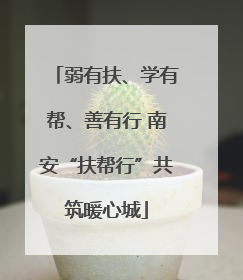弱有扶、学有帮、善有行 南安“扶帮行”共筑暖心城