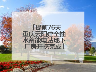 提前76天 重庆云阳建全抽水蓄能电站地下厂房开挖完成