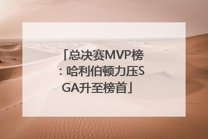 总决赛MVP榜：哈利伯顿力压SGA升至榜首