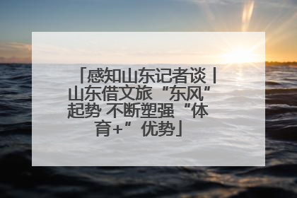 感知山东记者谈丨山东借文旅“东风”起势 不断塑强“体育+”优势