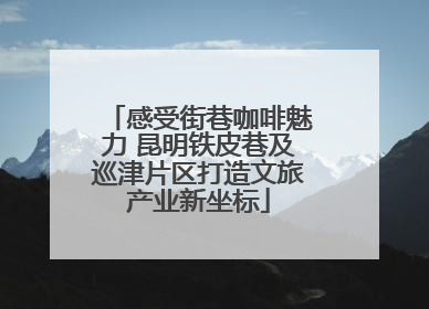 感受街巷咖啡魅力 昆明铁皮巷及巡津片区打造文旅产业新坐标