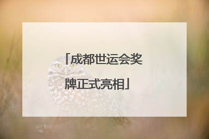 成都世运会奖牌正式亮相