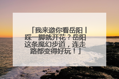 我来邀你看岳阳丨踩一脚就开花？岳阳这条魔幻步道，连走路都变得好玩！