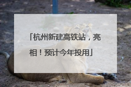 杭州新建高铁站，亮相！预计今年投用