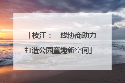 枝江：一线协商助力打造公园童趣新空间