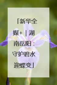 新华全媒+｜湖南岳阳：守护碧水迎蝶变