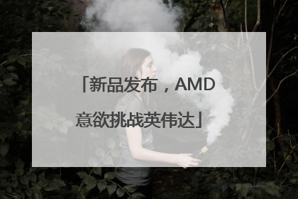 新品发布，AMD意欲挑战英伟达