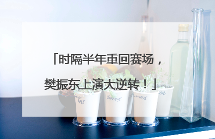 时隔半年重回赛场，樊振东上演大逆转！