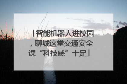 智能机器人进校园，聊城这堂交通安全课“科技感”十足