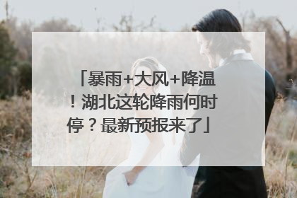 暴雨+大风+降温！湖北这轮降雨何时停？最新预报来了