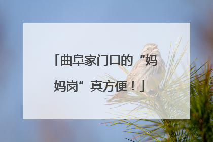 曲阜家门口的“妈妈岗”真方便！