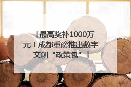 最高奖补1000万元！成都重磅推出数字文创“政策包”