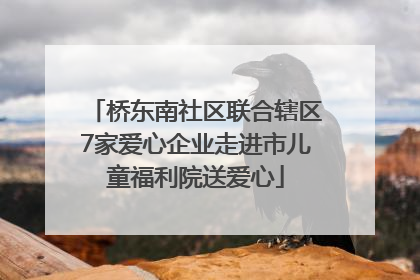 桥东南社区联合辖区7家爱心企业走进市儿童福利院送爱心