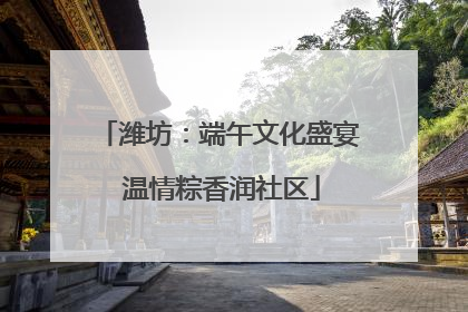 潍坊：端午文化盛宴 温情粽香润社区