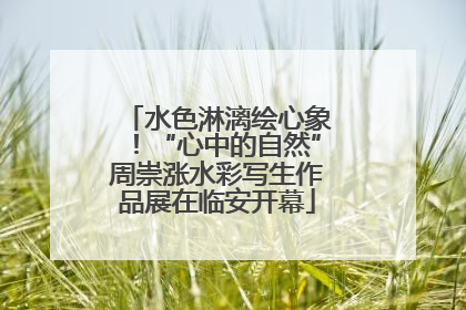 水色淋漓绘心象！“心中的自然”周崇涨水彩写生作品展在临安开幕