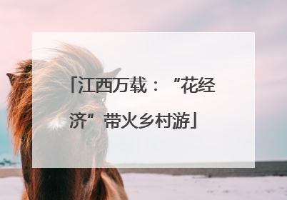 江西万载：“花经济”带火乡村游