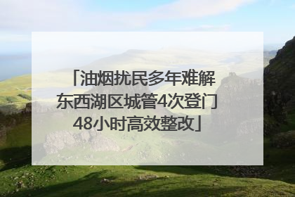 油烟扰民多年难解 东西湖区城管4次登门48小时高效整改