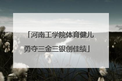 河南工学院体育健儿勇夺三金三银创佳绩