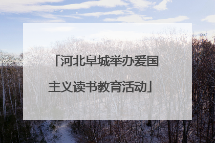 河北阜城举办爱国主义读书教育活动