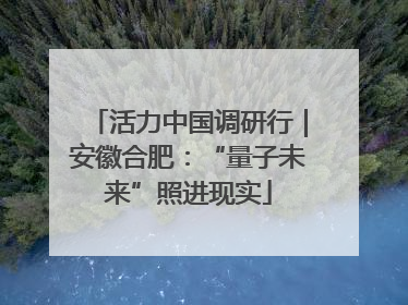 活力中国调研行｜安徽合肥：“量子未来”照进现实