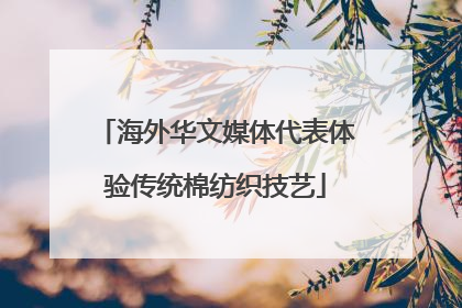海外华文媒体代表体验传统棉纺织技艺