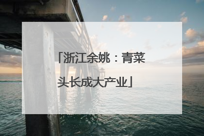浙江余姚：青菜头长成大产业