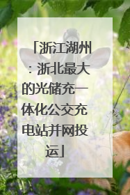 浙江湖州：浙北最大的光储充一体化公交充电站并网投运
