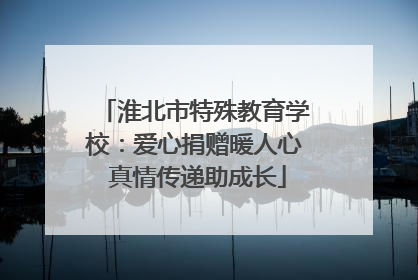 淮北市特殊教育学校：爱心捐赠暖人心 真情传递助成长