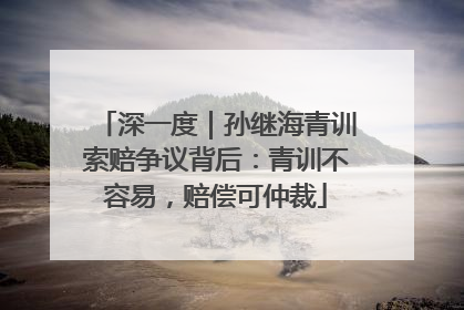 深一度｜孙继海青训索赔争议背后：青训不容易，赔偿可仲裁