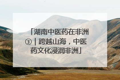 湖南中医药在非洲③｜跨越山海，中医药文化浸润非洲