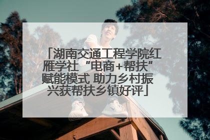 湖南交通工程学院红雁学社“电商+帮扶”赋能模式 助力乡村振兴获帮扶乡镇好评