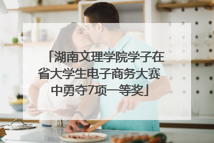 湖南文理学院学子在省大学生电子商务大赛中勇夺7项一等奖