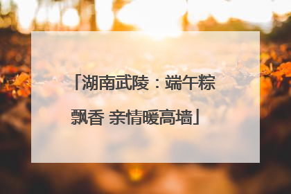 湖南武陵：端午粽飘香 亲情暖高墙
