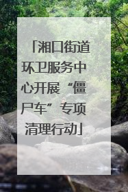 湘口街道环卫服务中心开展“僵尸车”专项清理行动