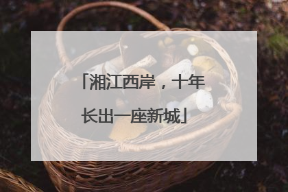 湘江西岸，十年长出一座新城