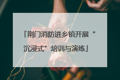 荆门消防进乡镇开展“沉浸式”培训与演练