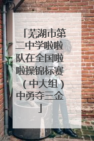 芜湖市第二中学啦啦队在全国啦啦操锦标赛（中大组）中勇夺三金