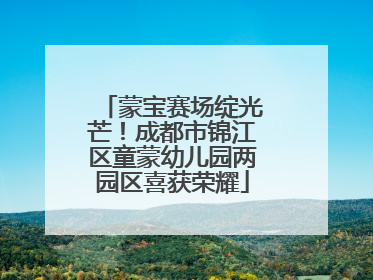 蒙宝赛场绽光芒！成都市锦江区童蒙幼儿园两园区喜获荣耀